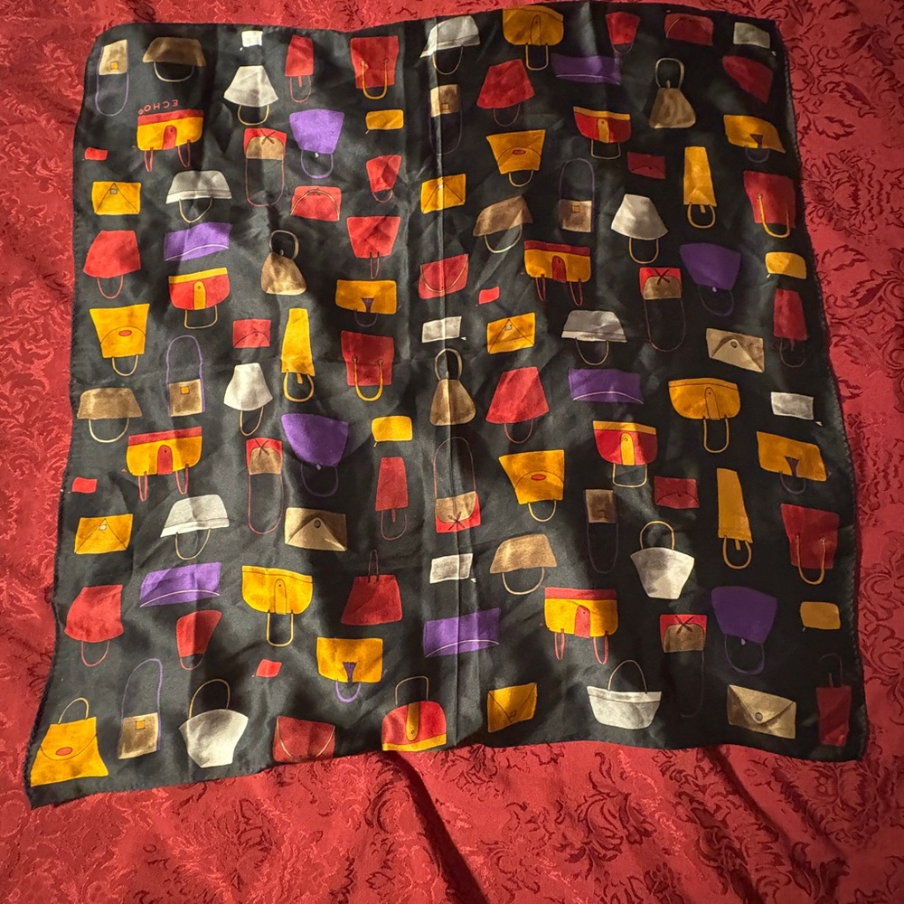 Colorful Handbag Print Scarf
